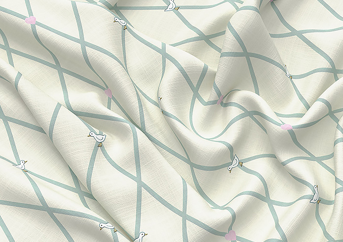 Puddle Down, Trellis Egg - Twist&Fit Roman Blind - Image 4